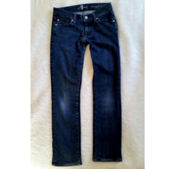 7FAMK Straight Ankle Jeans Boho Summer Crop - Picture 4 of 7